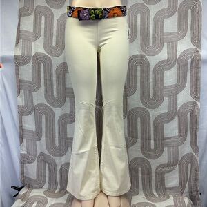 Free People White Flare Wide Leg Jeans